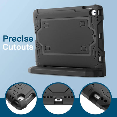 Shockproof Kids Case compatible with iPad/ Built-in Screen Protector: